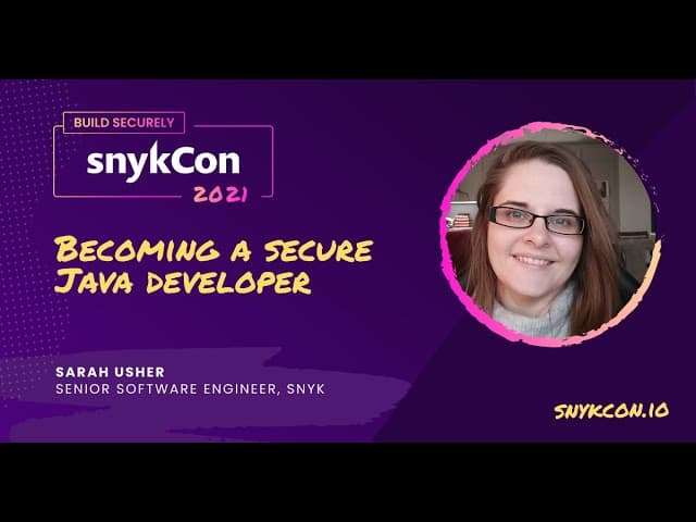 Becoming a secure Java developer