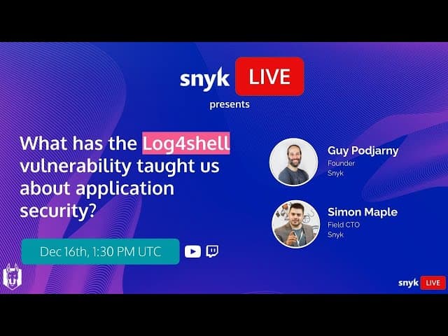 What has the Log4shell vulnerability taught us about application security?