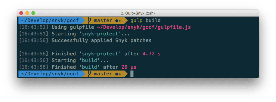 gulp-snyk-build