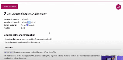 wordpress-sync/blog-example-vulnerability-snyk-detected