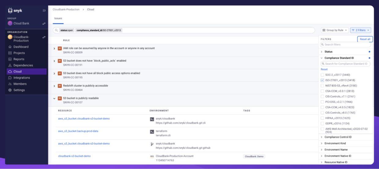 Early identification of ISO 27001 Compliance violations in Github repos, CLI testing, and connected Cloud environments