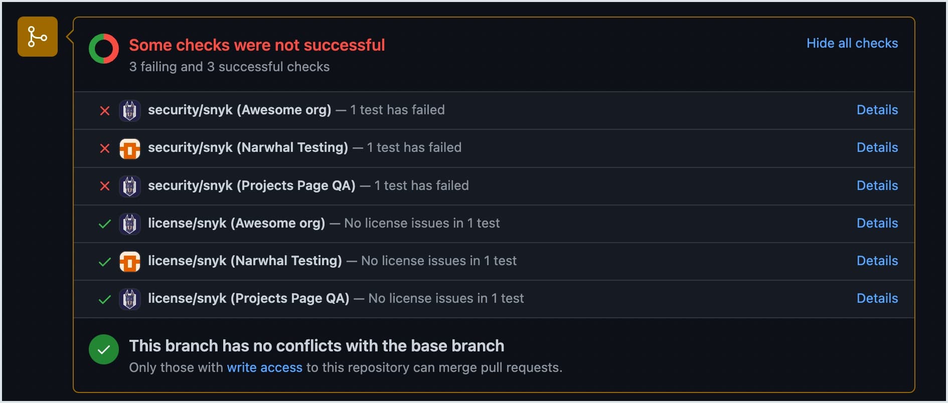 Snyk integrate with GitHub and Git repositories for PR Checks to stop FastAPI Security vulnerabilities.